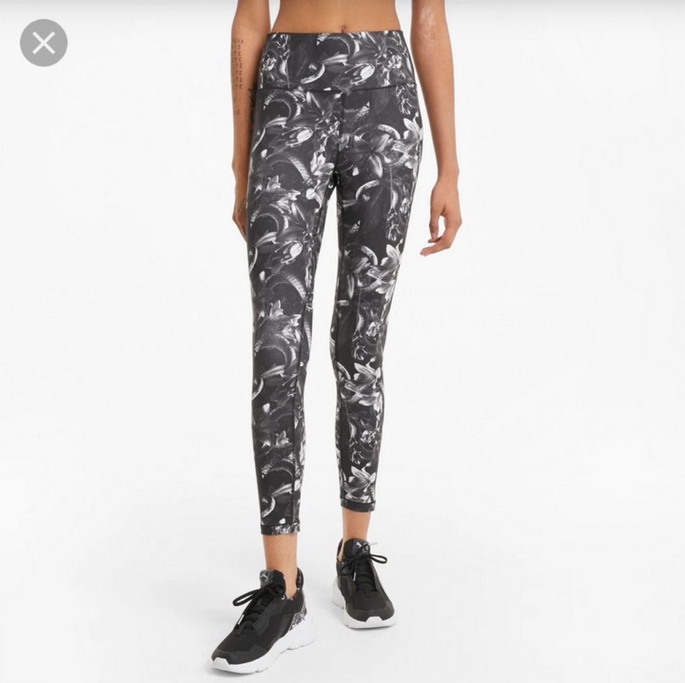 NWT Puma AOP 7/8 Training Leggings